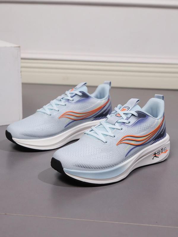 Men's Sporty Lace Up Running Shoes, Breathable Comfortable Sports Shoes, Non-slip Fashionable Casual Sports Shoes for Outdoor Activities 7