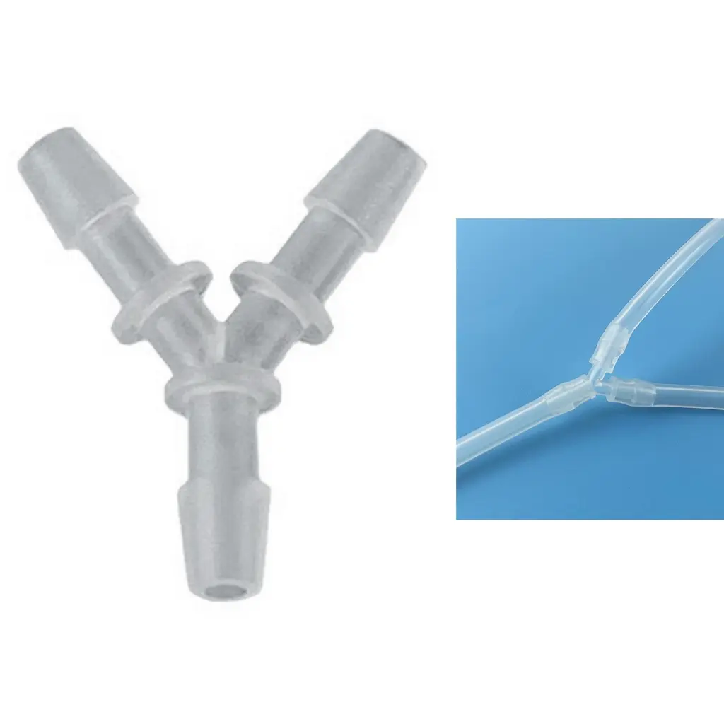 Breast Pump Fittings Connector Y Shape Tube Breast Pump Single Side to Bilateral Fittings Adapter Diversion Connector