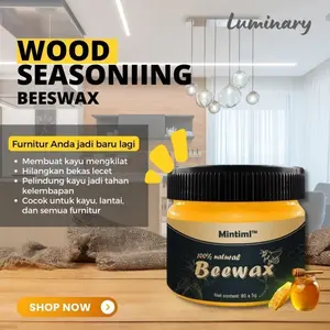 Beewax Wood Seasoning Polish Pengkilap Kayu Furniture Kitchen Set