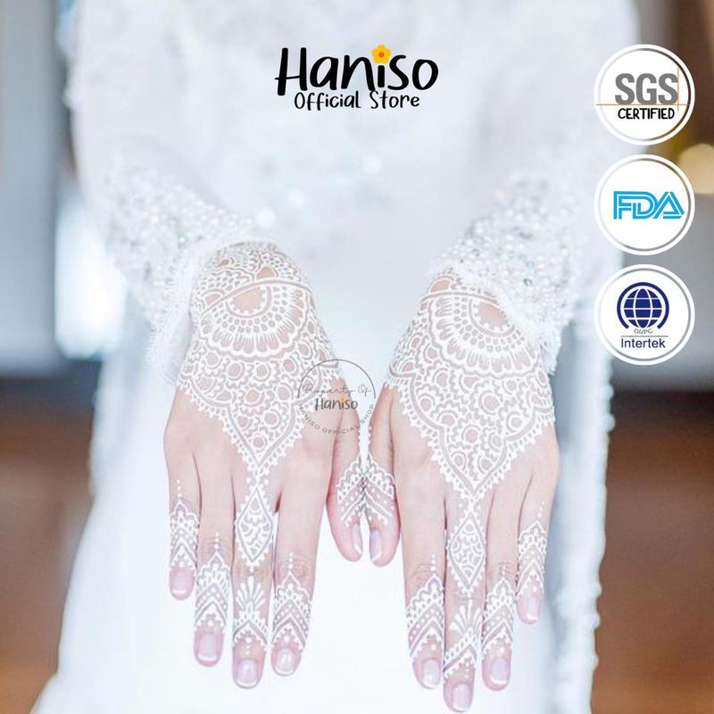 White Henna Instan Pengantin Premium Sepasang Tangan 1