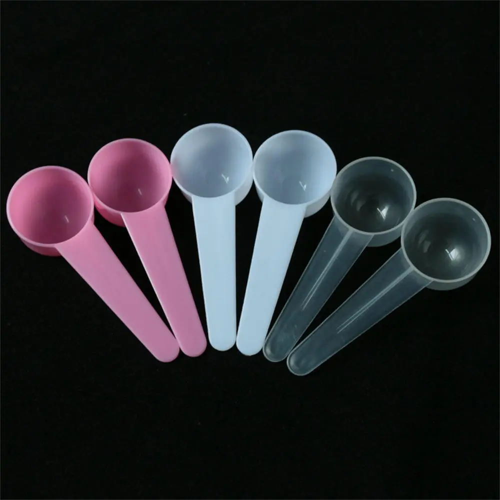 10ml White Round Bottom Spoon Short Handle Liquid Spoon Powder Measuring Spoon 5g Measuring Spoon Plastic Spoon