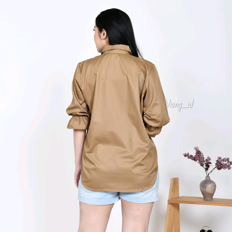 Blouse Wanita Someday Katun Premium Fit to L - Cream 6