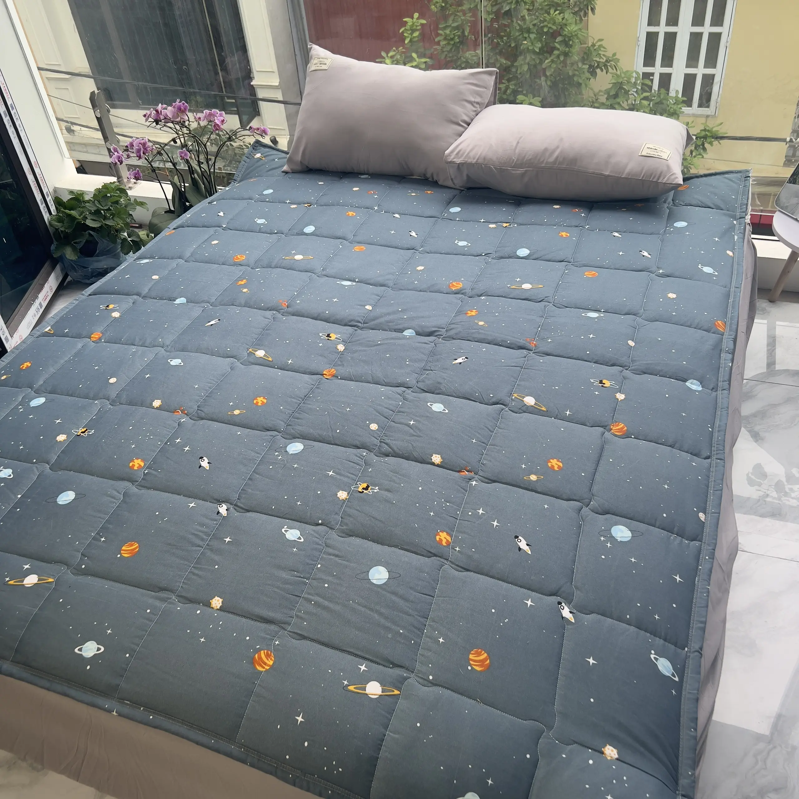 Tấm Trải Đệm Topper Nệm Trải Giường Trải Sàn Siêu Mỏng Cho Cả 4 Mùa Chiếu Trải Đa Năng(được chọn mẫu)