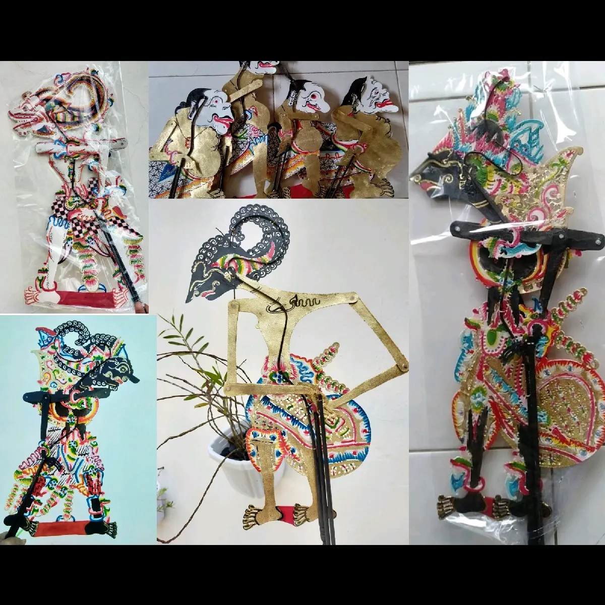 Wayang Kulit Asli Murah Pilih Tokoh Karakter Grid C