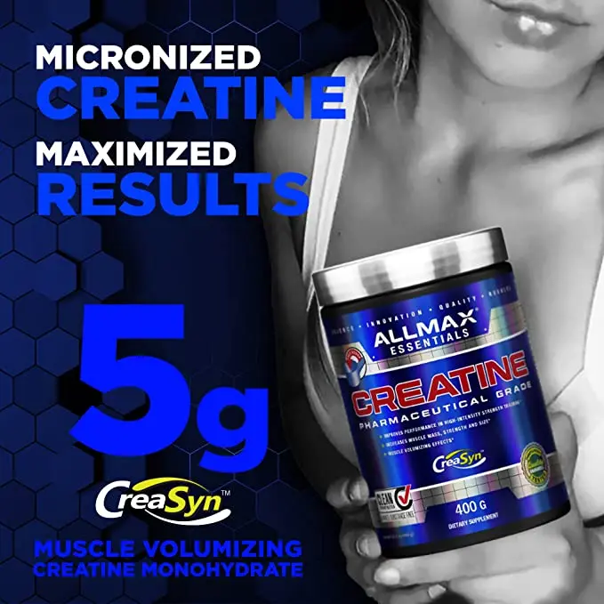 Bột Tăng sức mạnh Creatine, 1000g ôn max giúp đẩy khoẻ hơn tập trâu hơn, bột creatine Allmax - mrm nutrition 2