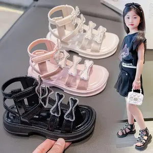 PROMO 5.5 IMPORT Okaybaby B461 Sandal Pesta Anak Perempuan Sendal Fashion Terlengkap Sendal Lucu Anak Cewek Bahan Karet Jelly Anti Slip Anti Licin Casual Umur 3-14 Tahun Terbaru