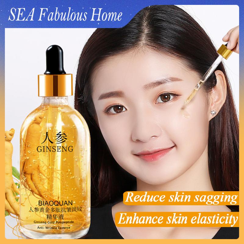 2024100ml Gold Geng Face Essence Polypeptide Anti-Wrinkle Lightning Moisturizing Niacinamide Facial Serum For Skin Care Products centella  cosmetics dark spot correcting glow serum 0