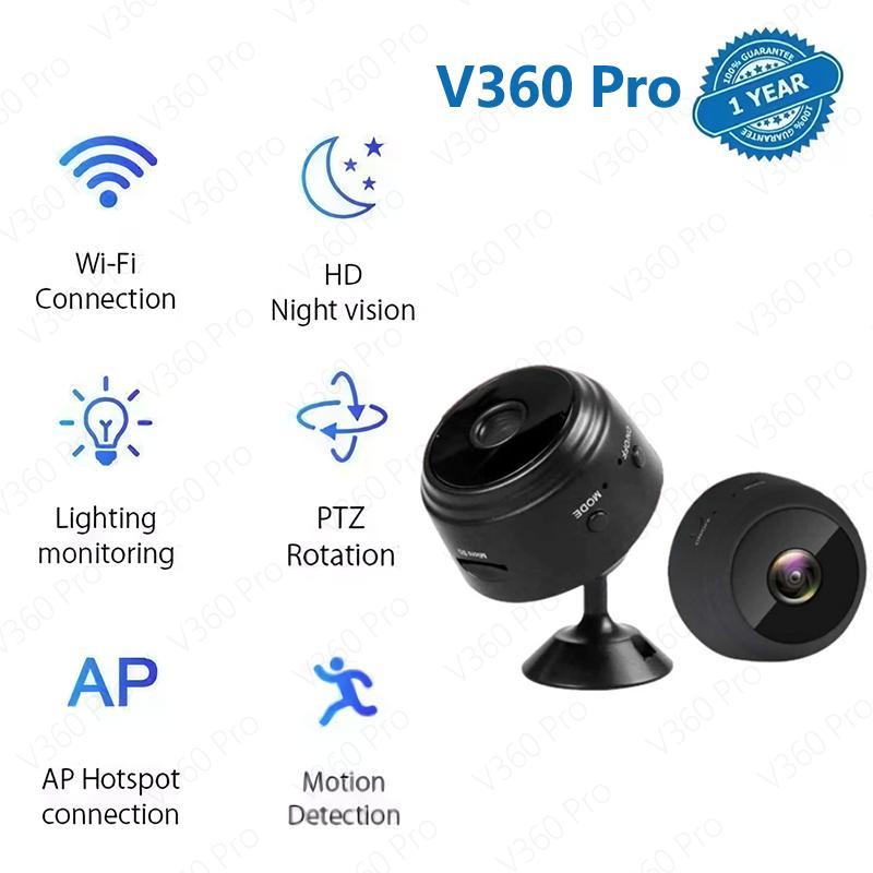 V360 Pro Kamera CCTV Mini A9 WiFi 2.4/5G HD 1080P, IP65 Waterproof ...