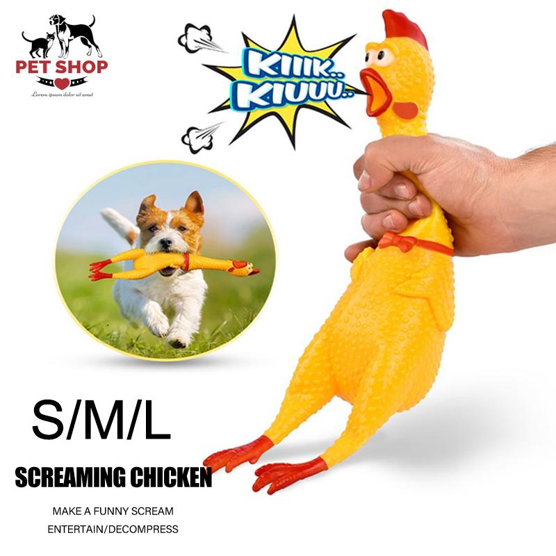 Đồ chơi Gà cho Pet cắn , Đồ chơi cắn ngặm cho Chó mèo anjing mainan cây