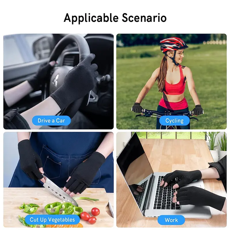 Sports Gloves, 1 Pair Anti-slip Gloves for Work, Cycling, Sports Gloves for Women & Men, Sports & Outdoor Clothing Accessories 4