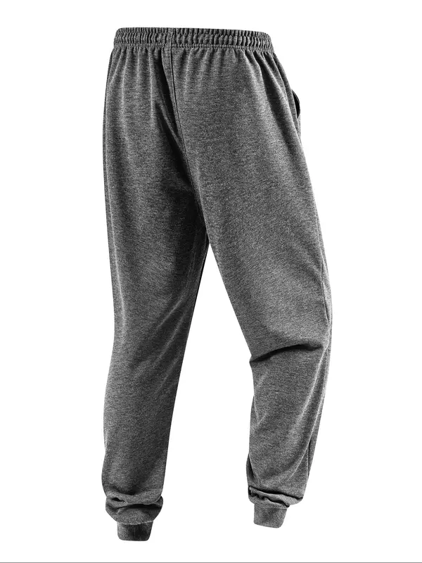 Men's Letter Print Jogger Pants, Regular Fit Casual Comfy Sweatpants for Spring & Fall, Men's Trousers for Daily Wear 6