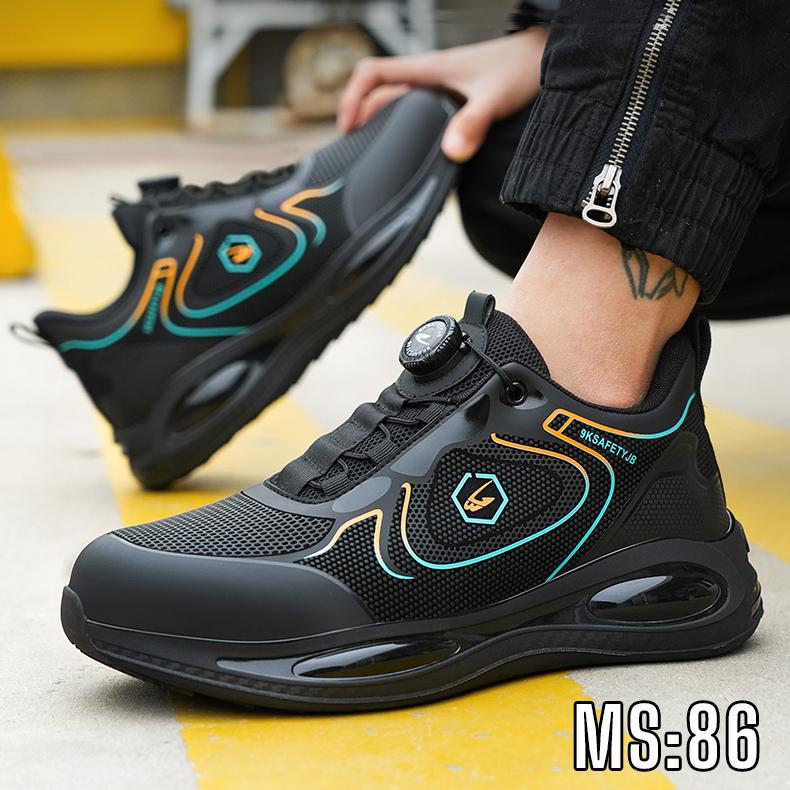 Giày bảo hộ thể thao chống đinh, chống trơn trượt, chống dập ngón, sử dụng khóa vặn, giày bảo hộ chính hãng, kèm lót khử mùi Shoes Nam Đế Bằng giay bao ho lao dong