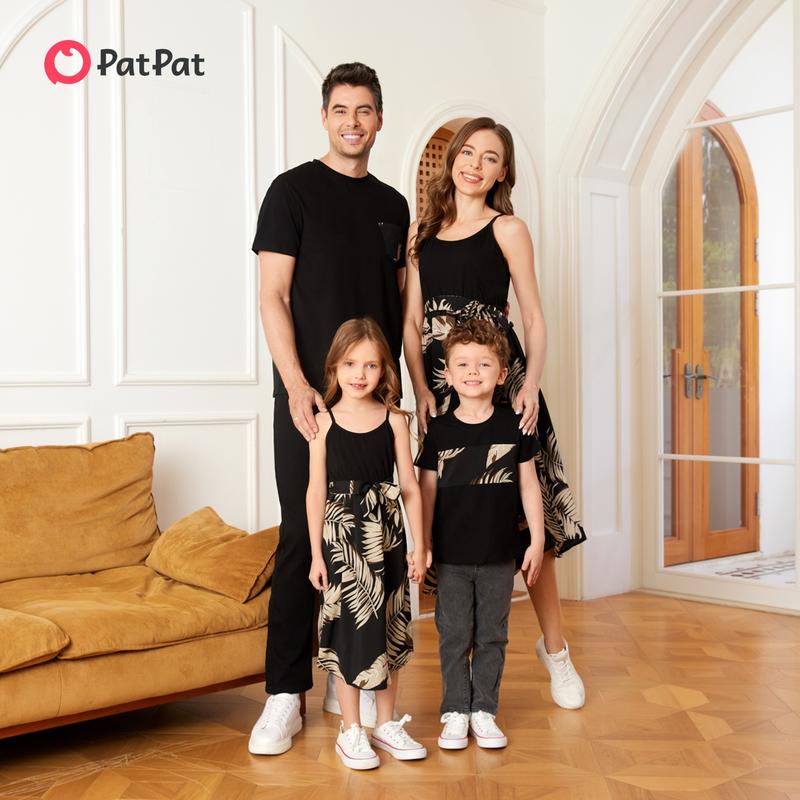 PatPat Family Matching Dress Set Floral Print And Solid Shor - TikTok Shop