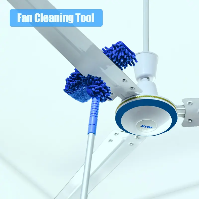 Quạt trần Duster, Bàn Chải Microfiber Có Thể Điều Chỉnh Dụng Cụ Làm Sạch Bụi, Cây Lau Bụi Sâu Bê Tông, Penyapu Kipas Syiling, Pembersih