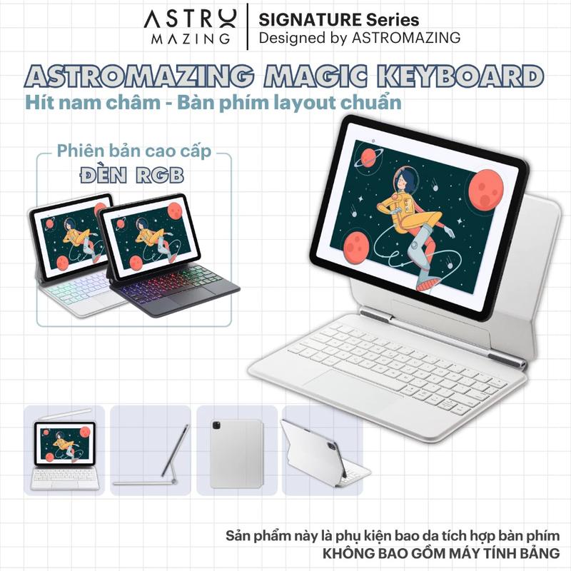 Magic V2 Magnetic Bao da bàn phím AstroMazing Pro Keyboard dành cho 11 12.9 Air 4 5 6 10