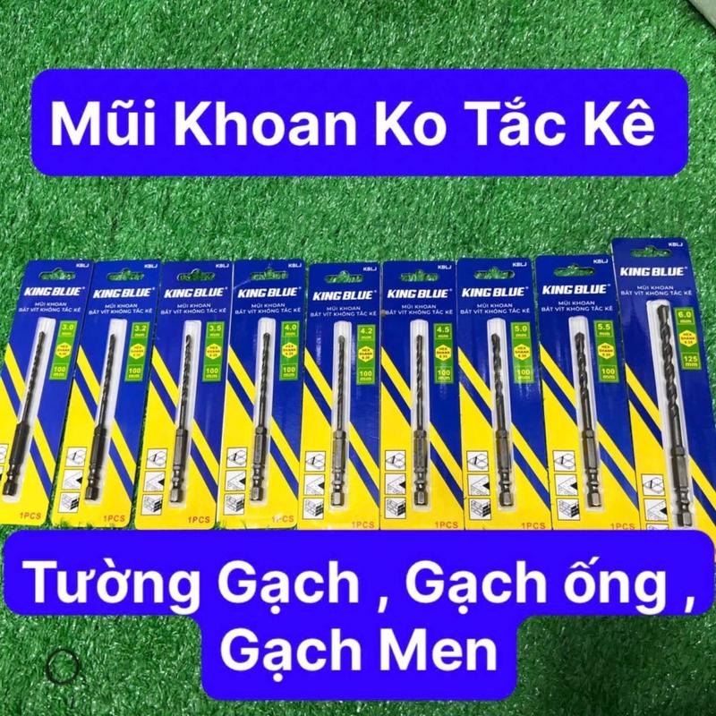 Mũi King Blue khoan ko tắc kê tường gạch , gạch ống , gạch men .
