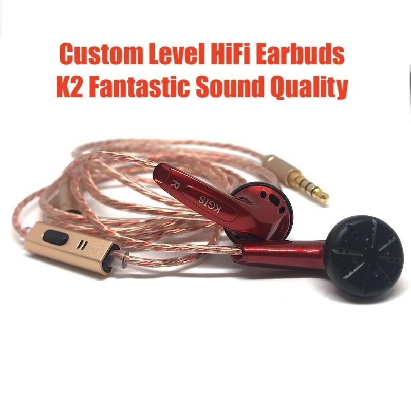 KGIS K2 HiFi Headset Great Bass Vocal Earphone With Mic Game