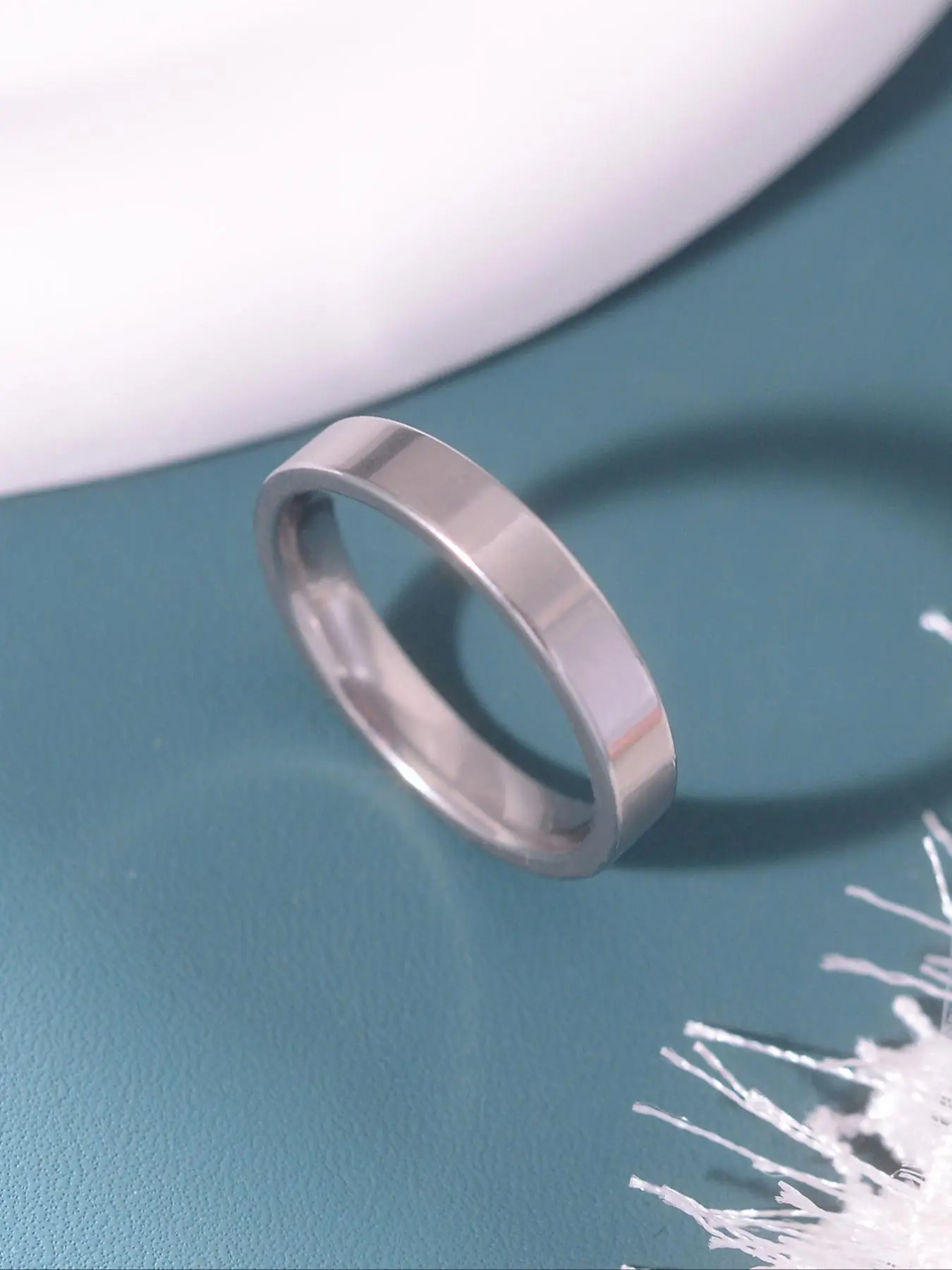 Stainless Steel Simple Plain Ring, Fashionable Ring for Men and Women, Casual Jewelry for Party, Daily Clothing Decor