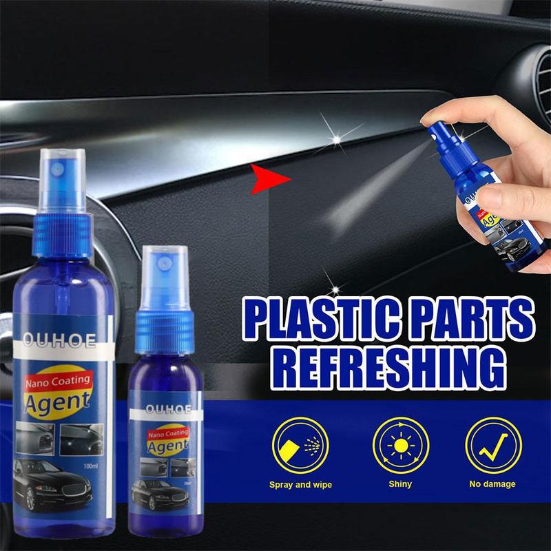 Product Introduction of Automotive Plastic Repair Coating Agent Automotive And Exterior Cleaning 30/100ml+sponge H4U4 39