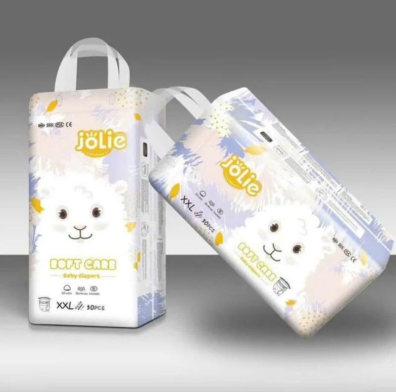 Combo 2 bịch (100 miếng) bỉm JOLIE đủ size M L XL XXL 3XL 4XL , mềm mỏng thấm hút tốt