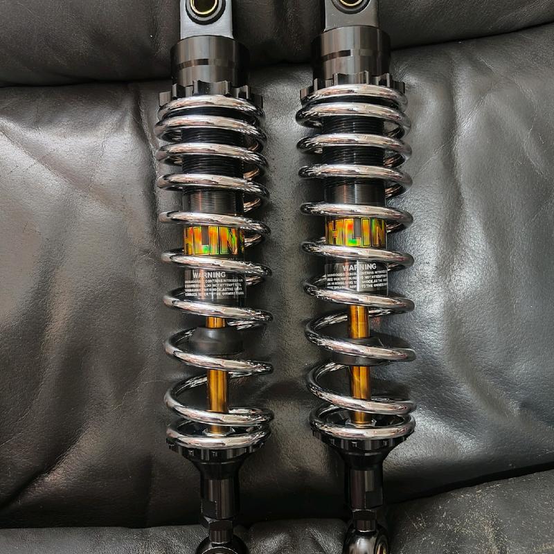 Phuộc sau Ohlong lò xo xi inox gắn Dream Wave Elegant Galaxy Future led Axelo Cub Sirius Taurus Jupiter MX Fi xe điện olong