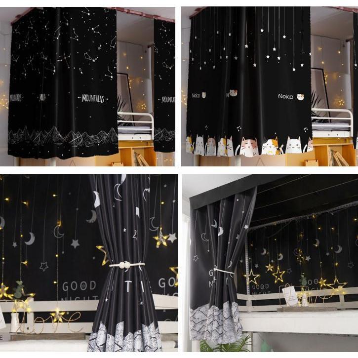 Rèm treo cửa, rèm khoen lỗ, rèm dán tường NHIỀU MẪU BẦU TRỜI ĐÊM hiện đại