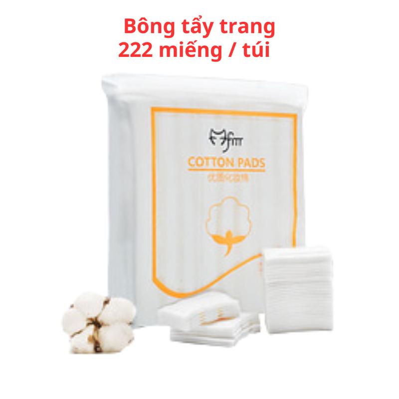 combo 5 bịch bông tẩy trang mèo vàng 222 miếng / 1 bịch