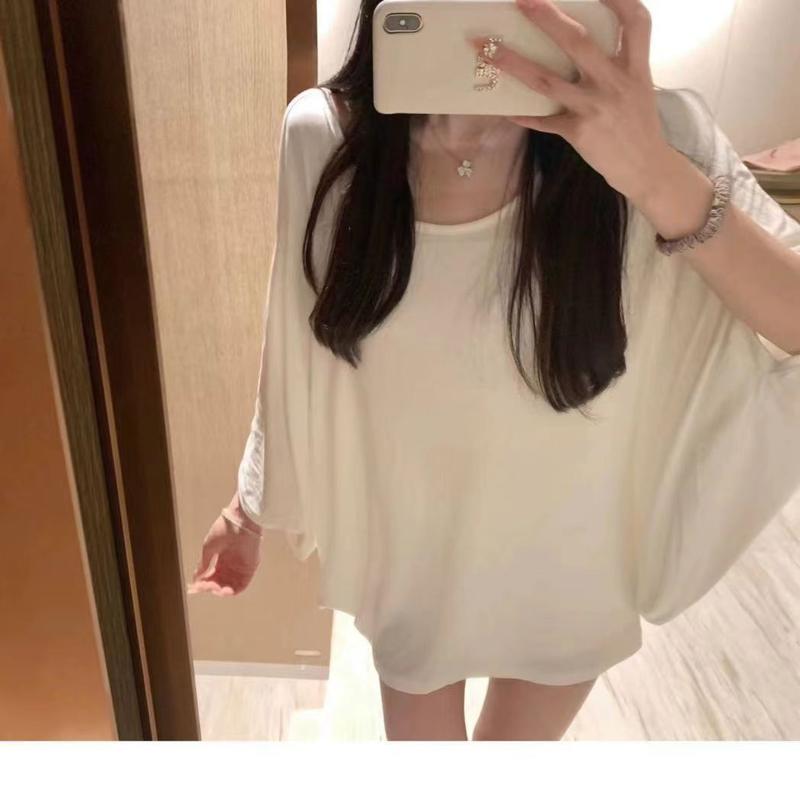 Product Introduction of Bộ Đồ Ngủ Dáng Rộng Vừa Vặn, Dài Trung Bình Áo Sơ Mi Chống Nắng Mùa Hè Trễ Vai 8