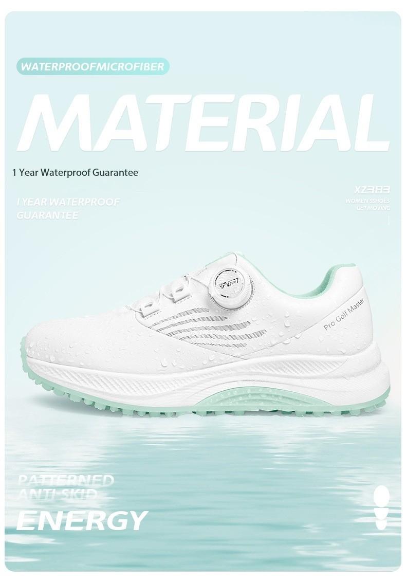 Product Introduction of [PGM] Golf Shoe Summer Women's Shoes Waterproof Knob Women's Sports Shoes Non-Slip Shock-Absorbing Lightweight Nail-Free Shoes Xz383 12