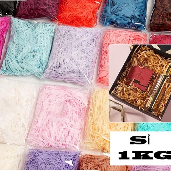   1KG - 0.5KG  Giấy Rơm Vụn Lót Hộp Quà Giá Sỉ 