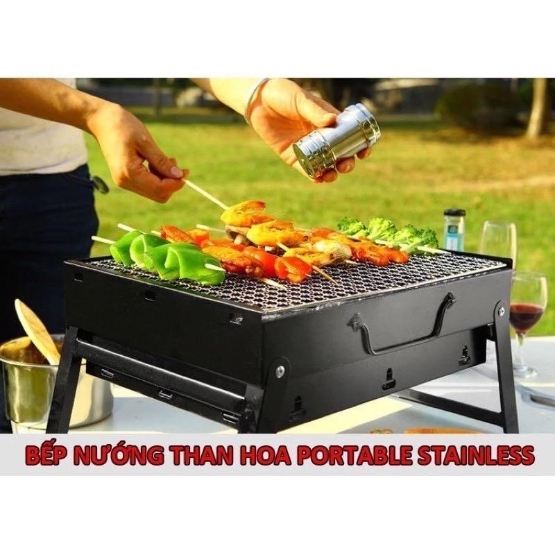 Bếp Nướng Than Hoa BBQ , Bếp Nướng Ngoài Trời Bằng Thép Siêu Dày ,  Bếp Nhập Khẩu 2