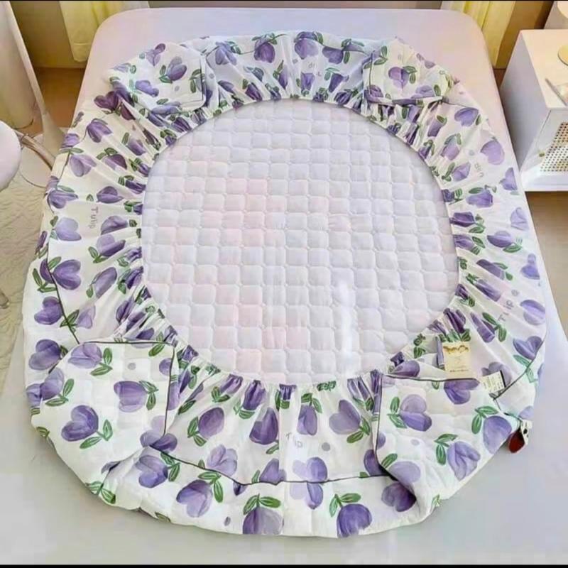 GA LẺ TRẦN BÔNG KHÔNG GỐI CHẤT LIỆU CÔTTONG ĐŨI XƠ ĐẬU LÀNH đệm dưới 15cm đều vừa nệm giặt máy đn kem bee giường