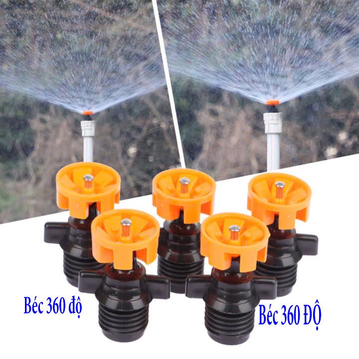Béc phun nước tưới cây 360 độ vòi phun nước tưới cây Béc phun mưa tưới cây tưới rau