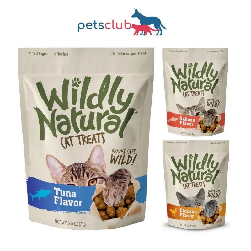 Original Product [Bundle Of 2] Fruitables - Wildly Natural Cat Treats, 2.5oz, Available In Tuna, Chicken And Salmon Flavour