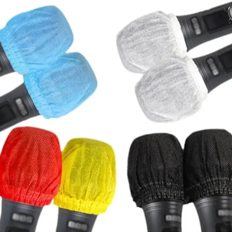 Bọc Micro Dùng Một Lần, Kích Thước Lớn Hơn, Chất Liệu Không Dệt, Hình Chữ O Và Hình Chữ U, Thích Hợp Cho Phòng Thu Âm, KTV Và Karaoke, Thay Thế Kính Chắn Gió Vệ Sinh, 1 Gói Có Hai Miếng Bọc, Hàng Mới Về 0