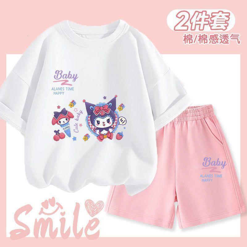 Product Introduction of Bộ Đồ Trẻ Em, Quần Đùi Ngắn Tay Cho Bé Gái, Quần Đùi ngắn Tay Mùa Hè Cho Trẻ Em Clow M, Bộ Hai Mảnh, Quần Đùi Thoáng Khí, Thời Trang, Thích Hợp Cho Năm 2025 26