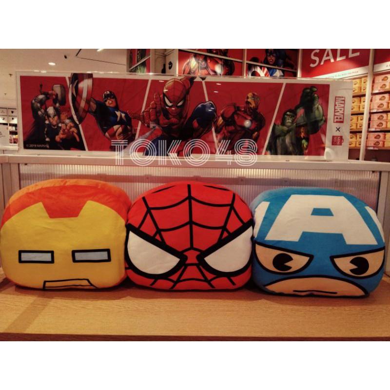 Bantal Marvel Throw Pillow MARVEL X CUSTOM Spiderman - Captain America Beraneka warna Set Hadiah 0