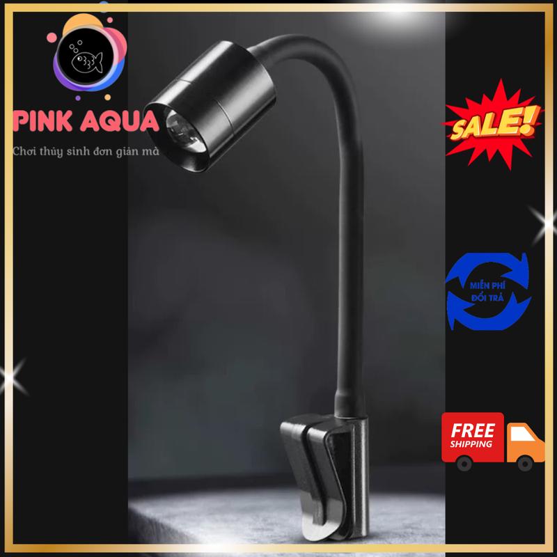 Đèn rọi mini (3w) chỉnh tiêu cự thế hệ mới 2024 cho Bể Cá bể thủy sinh