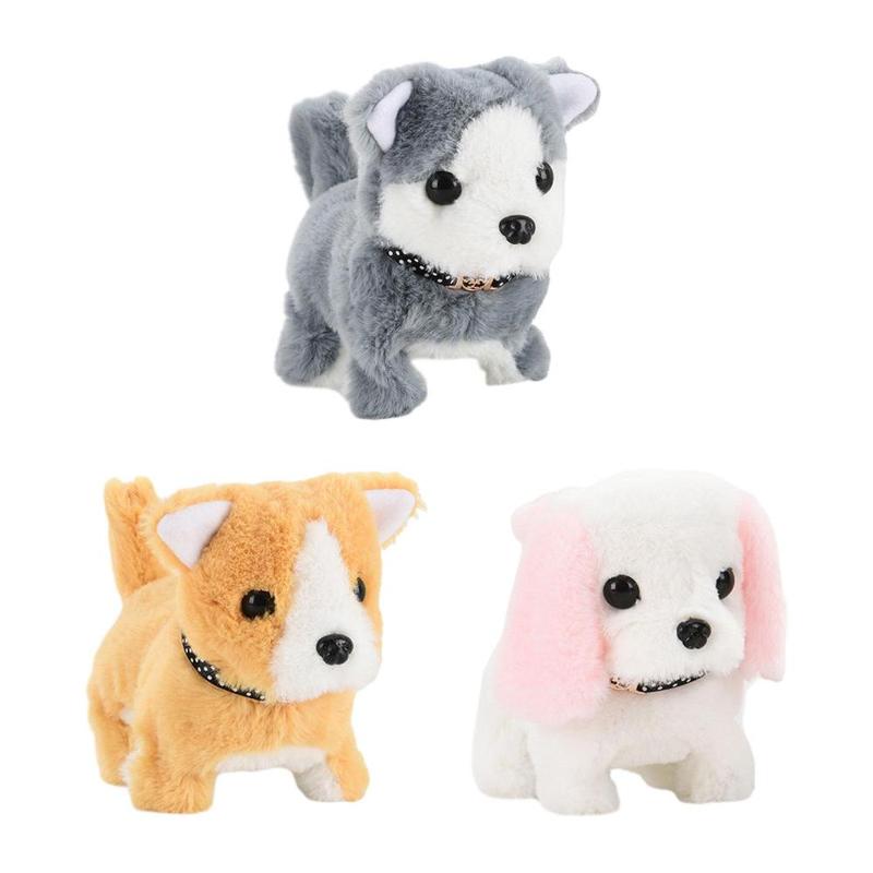 Electronic Plush Dog Toy Walks Barks Shaking Tail for Children Party Favors 0