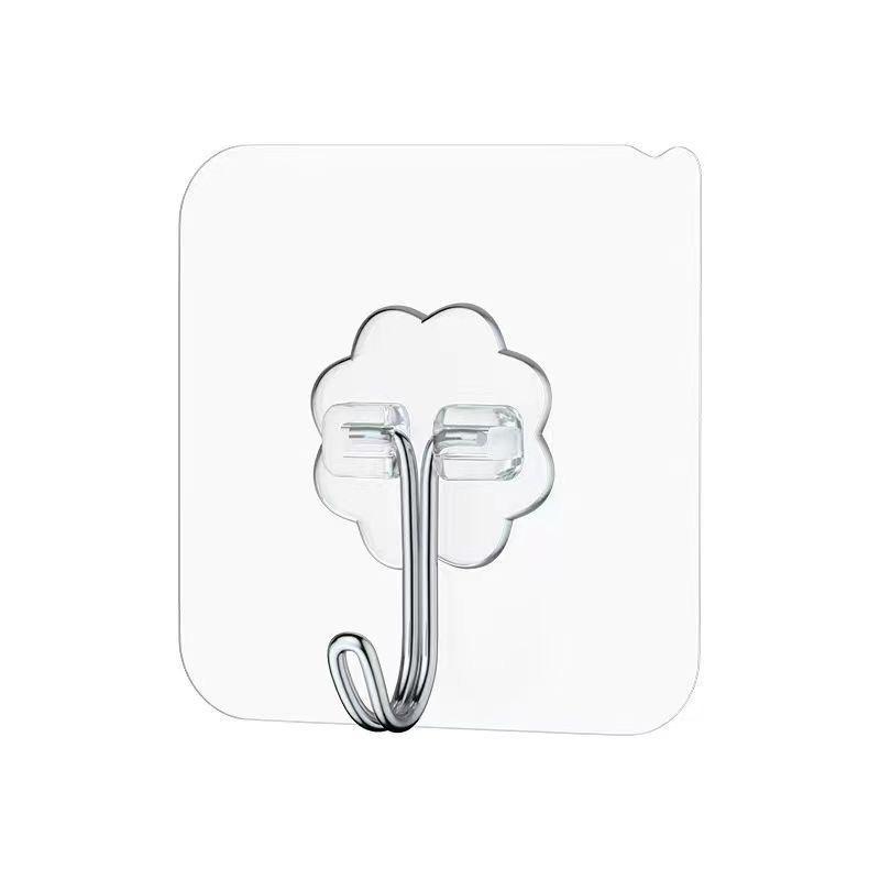 Móc Dính, Không Cần Đục Lỗ Móc, Chất Liệu Acrylic Và Thép Không Gỉ, Chịu Lực, Không Cần Vít, Thích Hợp Cho Ký Túc Xá, Đóng Tường, Trong Suốt, Móc Sau Cửa 4