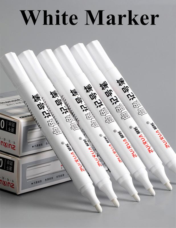 Product Introduction of 1/3/5 Pcs White Marker Pens 1.0mm 2.0mm Fast Drying Permanent Oily Waterproof Paint Tire Markers Graffiti Pens 0