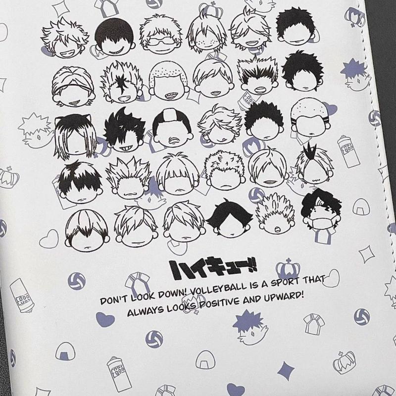 Haikyuu!! Chủ Thẻ Bằng Da, Thiết Kế Hoạt Hình, Kích Thước Nhỏ, Sách Lưu Trữ Dễ Thương, Bền, Thích Hợp Cho Học Sinh, Album Ảnh Giá Trị Cao, Phong Cách Ins 3