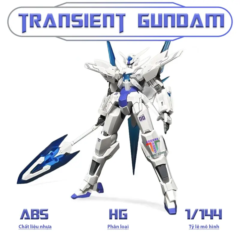 Mô hình HG Transient 1/144 (nhựa trắng) Xếp hình sưu tập 0