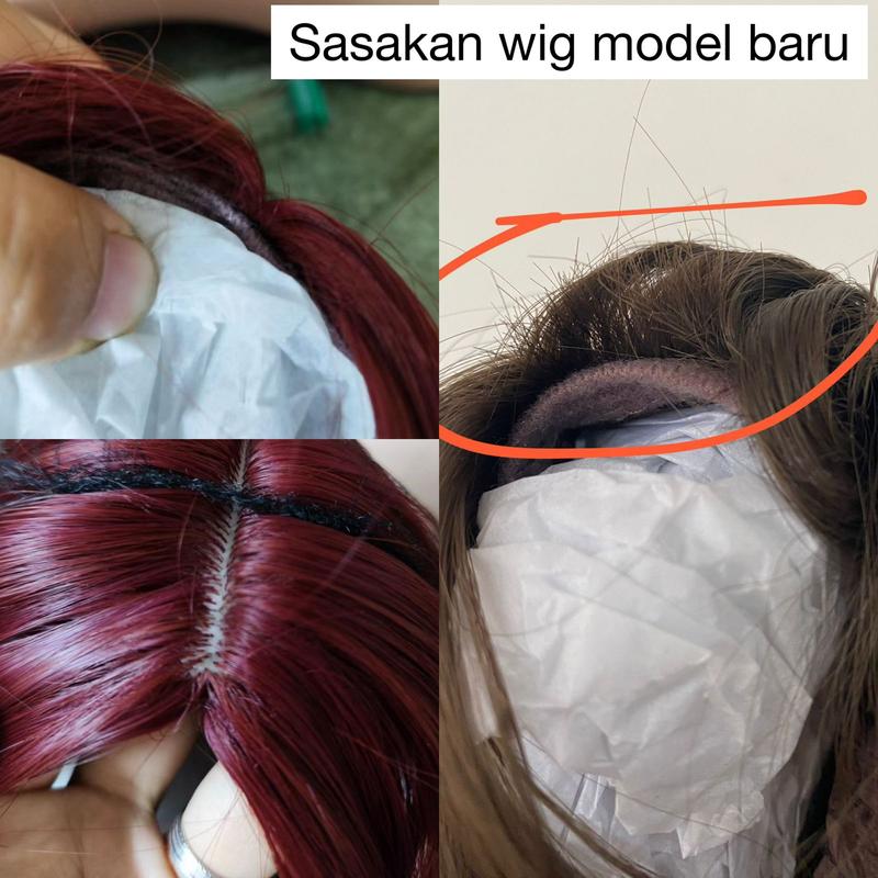 AEGYOSHOPPE - T2101 full wig korea 62 cm - Wig Rambut Palsu Wig Wanita Korea Style Aesthetic Premium Fiber COD 6
