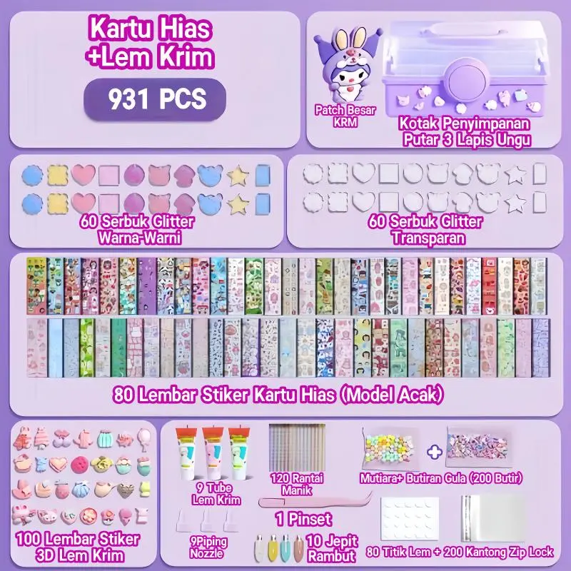 931Pcs-Purple