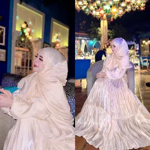 DRESS SHIMMER HERLIN SET PASHMINA PREMIUM BY SHELLASAUKIA ORIGINAL