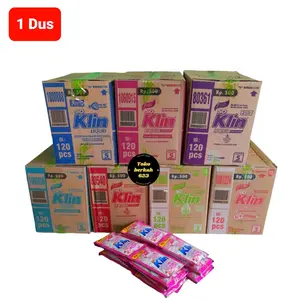 1 DUS SOKLIN Liquid 500 Detergen Cair 20ml Isi 120 Pcs