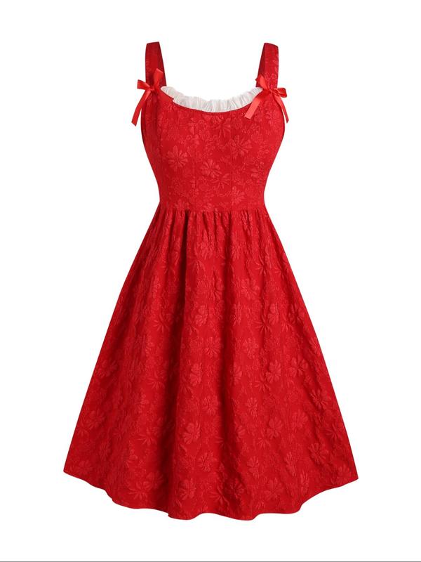 【Plus Size】 Floral Print Backless Zipper Dress, Elegant Dress for Party Wedding Guest, Women's Clothes for All Seasons 4