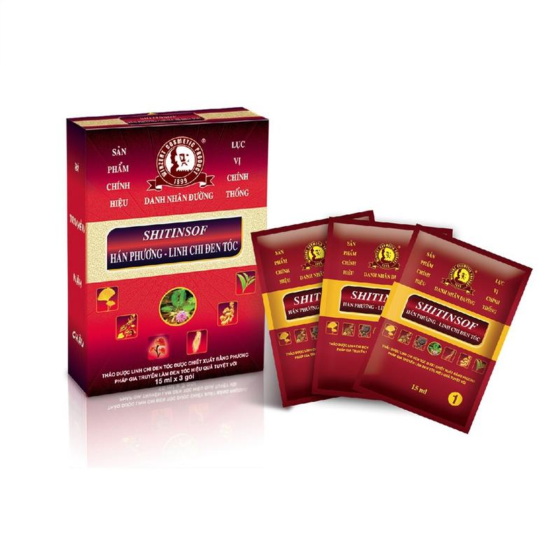 SHITINSOF - Dầu gội nhuộm tóc đen và nâu thảo dược 1