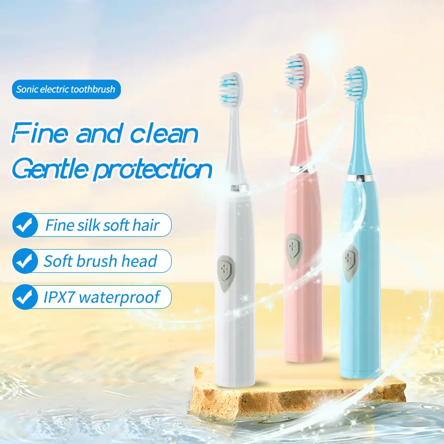 Electric Toothbrush for Adults Soft DuPont Bristle Portable Battery Endurance IPX7 Waterproof Intelligent Effective Oral Care adult  toothbrush portable  toothbrush